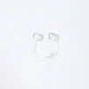 Aretes para Perforación de Oreja de Resina Tipo C con Aguja Invisible Anti-Bloqueo Pendientes de Hueso de Oreja Femeninos Pendientes de Palo Transparente para Oreja Estudiantes No Necesitan Quitarse