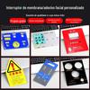 Adesivos de Superfície para Interruptores de Filme de PVC, Rótulos de Botões, Placas de Instrumentos, Placas Acrílicas de PVC para Painéis, Autoadesivo