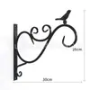 Gancho de Parede de Pássaro Retro Simples Estilo Europeu Suporte de Ferro Fundido para Jardim Externo Decoração Gancho de Parede de Arte em Ferro