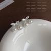 Aretes Mori Perla Plateada Cereza Aguja de Plata 925 Diseño Nicho Aretes Dulces de Fruta Aretes Avanzados