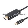 USB tipo-c para hdmi cabo de conversão Tipo c para HDTV cabo adaptador 1080p 4K 1,8 M