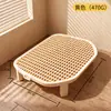 Pedal de control de arena ajustable, caja de arena con una bandeja de recolección de arena de doble capa para evitar que la arena se salga, y un rascador para gatos desmontable y lavable.