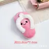 Chaveiro Pingente Chinelo Boneca Pelúcia Squeaky Pequeno Pingente