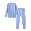 Conjunto de Roupa Íntima Quente para Jovens Espessado Roupas de Outono para Meninos Estudantes Calças de Outono Pijamas com Veludo Extra para Crianças Roupa Térmica de Algodão para Meninas