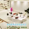 Tienda de Ropa para Mujer con Forma Especial Tienda de Flores en Forma de M Ventana Alta y Baja Decoración Gabinete de Isla con Forma Especial Mesa Flotante Tienda de Ropa en Forma de S No