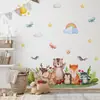 BR3500F Fiesta Animalitos Dibujos Animados Lindos Pegatinas de Pared Autoadhesivas Fiesta de Dormitorio Guardería Habitación Infantil Pegatinas Decorativas