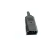 Enchufe de Corriente AC 10A 250V Codo Cabeza Recta Enchufe en L Macho y Hembra Conector de Empalme DIY