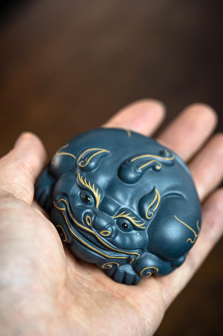 描金貔貅绿泥三款202041