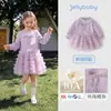 Faldas para Niñas Jellybaby Vestidos para Niños 2026 Otoño Nuevo Estilo Faldas de Gasa para Niñas Vestidos Sudadera para Niños