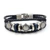 Una generación de pulsera de cuero nueva para hombre, moderna, con personalidad, tejida multicapa, joyería de mano, pulsera retro, suministro de comercio electrónico transfronterizo