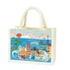 Bolsa Tote Cultural e Criativa Beihai Bolsa de Lona Tridimensional Bolsa de Mão de Lona de Grande Capacidade Fabricante de Bolsa de Lona para Exposições Atacado