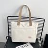 Bolsa Feminina 2024 Outono e Inverno Nova Bolsa Tote Japonesa Lona Trabalho Grande Capacidade Bolsa de Ombro Bolsa de Mão Estudante Universitário Livro