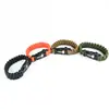 Pulsera de Supervivencia Trenzada de Paracord de Siete Hilos con Silbato y Iniciador de Fuego de Emergencia - Pulsera de Cordón de Paracaídas para Salvar Vidas