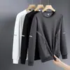 Sudadera de otoño e invierno para hombre, holgada y gruesa, sin capucha, cuello redondo, manga larga, talla grande, moderna y versátil