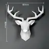 Cabeça Geométrica Europeia de Animal da Sorte Simulado Cabeça de Veado Pendente de Parede Decorações de Parede Corredor de Parede Pingente Bar Decorações de Parede