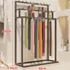 Estante de exhibición para cinturones, estante de exhibición para cinturones y bolsos, vitrina de exhibición de varios niveles para tiendas de ropa, expositor de pie estilo isla, perchero de pie para corbatas