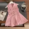Vestido de Mezclilla para Niña 2026 Verano Nuevo Moderno Elegante Sin Mangas Vestido de Princesa Falda de Mezclilla para Niña Pequeña