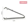 Pinza para hielo transparente de plástico pinza para hielo dentada de acero inoxidable pinza para comida para buffet de bar ktv mini pinza para hielo de plástico