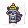 Parche Bordado de Animalitos Estilo Navideño de Invierno Pingüino Lindo Mapache Panda Bufanda Sombrero Dibujos Animados Termoadhesivo Reparación