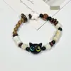 Pulsera de Cerámica Jingdezhen Nueva Pulsera de Cerámica China Joyería Estudiante Estilo Tíbet Cuerda Trenzada a Mano Puesto Regalo para Estudiante