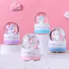 Uma Variedade de Bolas de Água Luminosas de Desenho Animado, Ornamentos de Bola de Cristal de Unicórnio Colorido, Presentes de Aniversário para Crianças, Presentes Luminosos Atacado