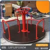 Silla giratoria para juegos infantiles de exterior, plato giratorio para exteriores de jardín de infantes, círculo giratorio, carrusel y balancín
