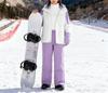 Conjunto de Traje de Esquí para Principiantes, Cortavientos e Impermeable, con Capa Interior Forrada de Forro Polar, Chaqueta Tres en Uno y Pantalones Forrados de Forro Polar, Conjunto de Dos Piezas