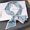 Ventas Directas de Fábrica Transmisión en Vivo Accesorios Decorativos Bufanda Larga de Seda con Flecos Doble Cara Diadema Estilo Coreano Bufanda Pequeña Rayada