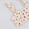 Conjunto de Pijama Estilo Europeo y Americano Transfronterizo, Ropa de Casa, Pantalones Cortos de Tirantes Tejidos Estampados Sexys, Ajuste Delgado y Cómodo, Nuevo Estilo Otoño e Invierno