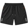 Exclusivos de Tallas Grandes Europeos y Americanos Transfronterizos Verano Hombres Secado Rápido Pantalones Cortos Deportivos Seda de Hielo Sueltos Running Fitness Entrenamiento
