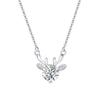 Collar de plata de ley S925 de un ciervo contigo para mujer, diseño de lujo ligero de alta gama, sentido de diseño, nicho popular, regalo del Día de San Valentín chino para novia