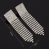Moda Nuevo Estilo Pendientes Forma Geométrica Pendientes con Borla de Pedrería Venta Directa de Fábrica al por Mayor Exportación de Comercio Exterior E211