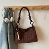 Bolsos de Gamuza de Moda de Este Año para Mujer 2026 Nuevo Estilo Moda Serie de Colores Maillard Bolso de Axila Bolso de Hombro Versátil con Estilo