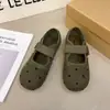 Moda 2026 Sapatos Mary Jane Femininos Retro Novo Estilo Sabor Pequeno Estilo Chanel Sapatos de Salto Baixo Onda Rasa Com Pontos de Design de Uma Palavra