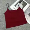 Regata Cropped Colorida para Meninas Descoladas, Modelagem Justa, Valoriza o Corpo, Costas Bonitas, com Bojos, Costas Nuas, Suporta Dropshipping