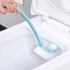 Cepillo de Limpieza para Inodoro de Plástico Engrosado con Mango Largo de Doble Cara para Esquinas Muertas Cerdas Suaves Cepillo para Inodoro Curvo de Baño Cepillo para Ranuras