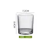 Vaso de Vidrio Transparente, Vaso para Leche, Vaso para Agua, Vaso para Bebidas de Jugo, Vaso para Comida, Vaso para Cerveza, Taza de Té, Vaso Recto para el Hogar