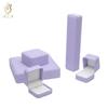 Ropa ahumada joyero púrpura moda caja de joyería de cuero PU fábrica al por mayor almacenamiento de colgantes de collar joyero