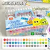 Marcador acrílico Zhongcai ZC623 con ventana de visualización de cristal, colores apilables, papel que no traspasa la tinta, adecuado para pintura artística de niños y estudiantes