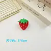 Peluche de dibujos animados piezas abiertas lindos accesorios de frutas sandía fresa aguacate zanahoria materiales semiacabados para accesorios para el cabello