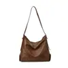 Bolso Tote de Tendencia de Moda Transfronteriza para Mujer Invierno 2025 Nuevo Versátil Gran Capacidad Estilo Extranjero Color de Contraste Bolso de Hombro Único Cruzado