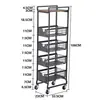 Cesta de Almacenamiento Multifuncional de Múltiples Niveles para Cocina, Cesta para Verduras, Estante para Huecos en el Piso, Estante para Frutas y Verduras, Almacenamiento de Verduras