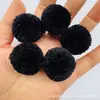 En Stock 3 cm Cachemir Grueso Bola Pompon DIY Hilo Hecho a Mano Atada a Mano Bola de Arándano Pompon Grande de Felpa Juguete para Mascotas Accesorio