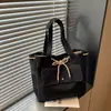 2026 Nova Bolsa Simples Estilo Coreano Bolsa Feminina Bolsa Tote Estudante Universitário Bolsa de Ombro de Grande Capacidade