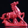 Adornos de caballo de cerámica al por mayor Tang sancai pequeño caballo rojo decoración del hogar artesanías caballo para el éxito caballo dragón verde cerámica cruda