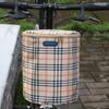 Cesta dobrável para bicicleta, reforçada, de lona à prova d'água, para carro, cesta para carro elétrico, cesta frontal para bicicleta, cesta para vegetais