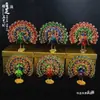 Artesanías Especiales de Xinjiang, Joyero Étnico Retro, Adornos de Esmalte de Pavo Real, Regalos, Souvenirs de Viaje