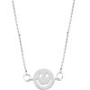 Design Simples de Nicho Prata Esterlina S925 Escovado Fofo Doce Sorridente Pulseira Pulseira Feminina Versátil Estilo Mori