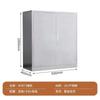 Gabinete Bajo de Acero Inoxidable Mesa de Noche con Cerradura Gabinete Móvil Gabinete de Balcón Taquilla Gabinete para Herramientas Archivador de Oficina