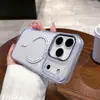 Adequado para Capa de Celular Iphone17Promax, Sucção Magnética com Lente de Metal, Capa Protetora Anti-Queda Olho de Águia para Apple 17Pro